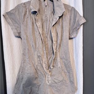 Khaki Women's Button-Up romper